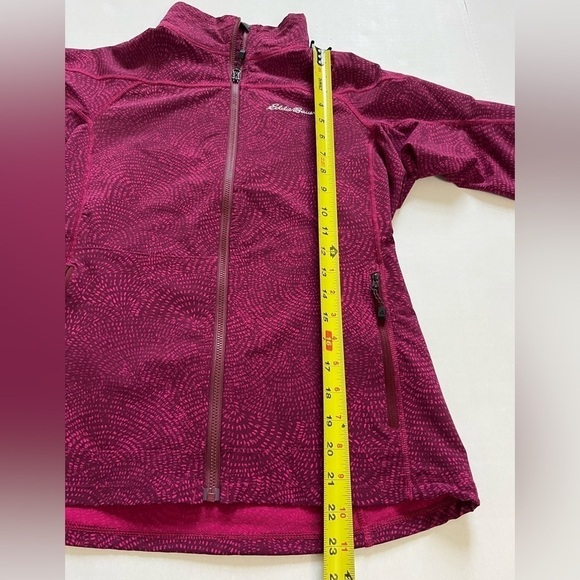 Eddie Bauer Pink Lightweight Rain / Wind Jacket Pink Swirls - Picture 10 of 10